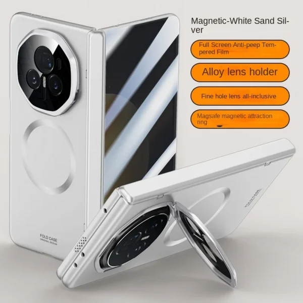 Magsafe Magnetic With Privacy Tempered Glass Flim Full Protect case For Honor Magic V 3 Magic V3 Spring Hinge Holder Cover 12