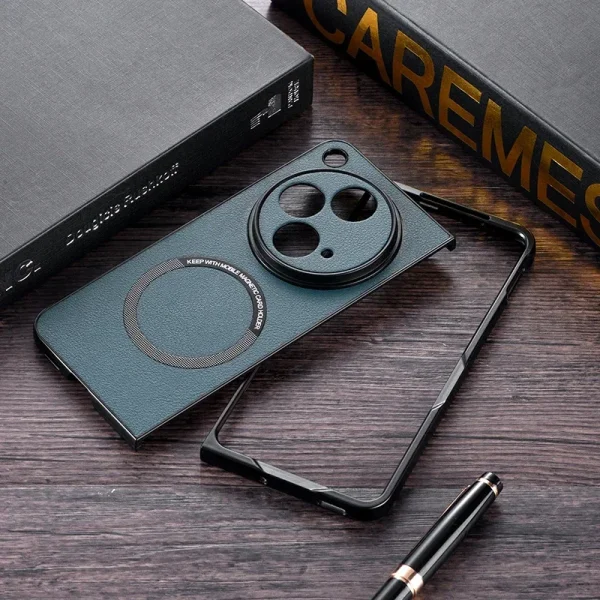 Funda For OPPO Find N3 Case Magnetic PU Leather + TPU Protective Back Wireless Charging Cover for OnePlus Open 2