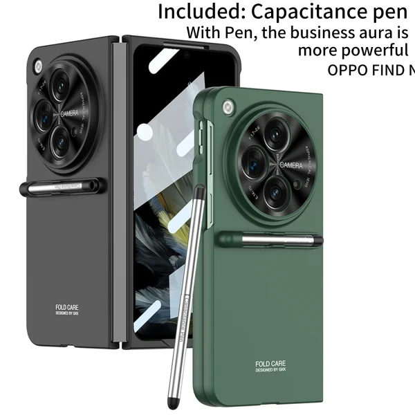With Pen For Oneplus Open Case Matte Hard Glass Film Screen Protection OPPO Find N3 Cover 1
