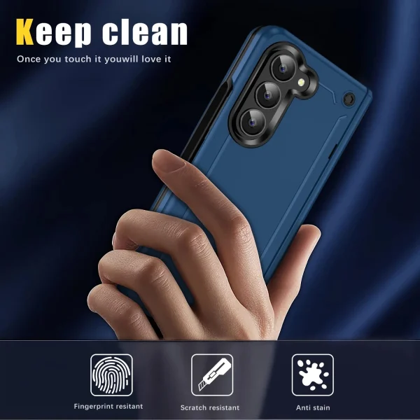Anti-Falling Phone Bag Armor Case for Samsung Galaxy Z Fold 5 6 fold6 Fold5 Zfold5 5G Hinge Protective Cases 2
