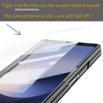 S Pen Phone Case for Galaxy Z Fold6 Fold7 Hinge Protection & Built-in Screen Protector Leather Phone Cover for Fold4 Fold5 Blue 6