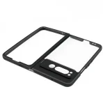For Google Pixel Fold Case Cover Google Pixel Fold Capa Black Frame Shockproof Back Len Protector Clear Fundas Google Pixel Fold 3