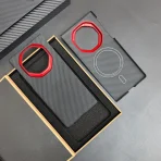 Original Carbon Fiber Phone Case for Huawei Mate XT Luxury Ultra-thin 600D Aramid Fiber Magnetic Metal Lens Guard Phone Cover 5
