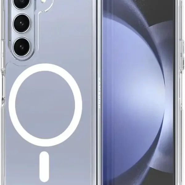 Magnetic Phone Case For Samsung Galaxy Z Fold 6 7 Clear Shockproof Cover Wireless Charging for Magsafe Shell For Z Fold7 Fold6 7