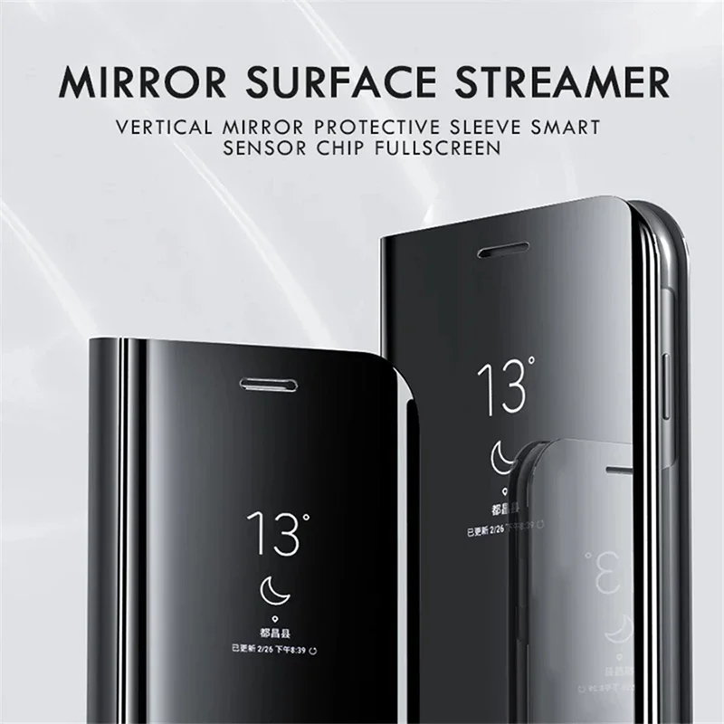 Smart View Mirror Flip Case For Samsung Galaxy A55 A35 A25 A05S A14 A54 A34 A24 5G 4G Cover Stand Fold Capa Fundas Shell Coque 2
