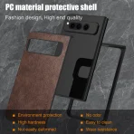 PU Leather Case for Google Pixel Fold 5G simply Business style Hard PC with PU 2in1 material 3