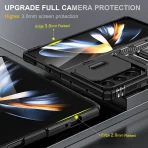 Shockproof Case for Samsung Z Fold 5 6 Magnetic Ring Holder Stand Back Slide Lens Cover for Galaxy ZFold Fold6 ZFold5 Fold5 5G 6