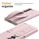 Luxury Wristband Invisible Bracket Case for Samsung Galaxy Z Fold 6 5 4 3 7 fold6 Hand Wrist Strap Folding Stand Silicone Cover 4