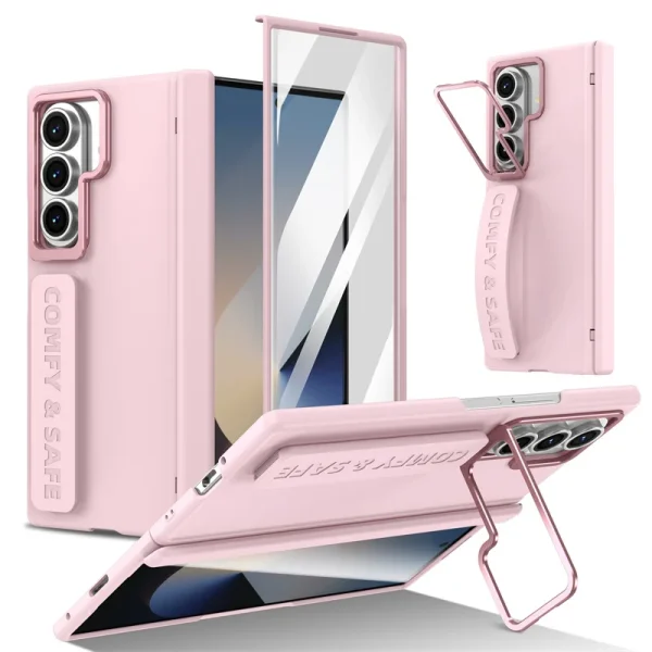 Magnetic Hinge Phone Case For Samsung Galaxy Z Fold 7 3 4 5 6 Screen Glass Protection Retractable Storage Pen Slot Holder Cover 13
