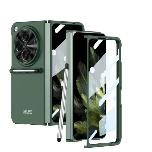 With Pen For Oneplus Open Case Matte Hard Glass Film Screen Protection OPPO Find N3 Cover 10