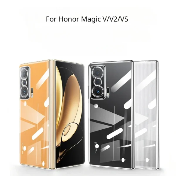 For Honor Magic V2 5G Case Clear Transparent  Front Back Cover For Honor Magic V VS Phone Case Shockproof Protection Cover Shell 2