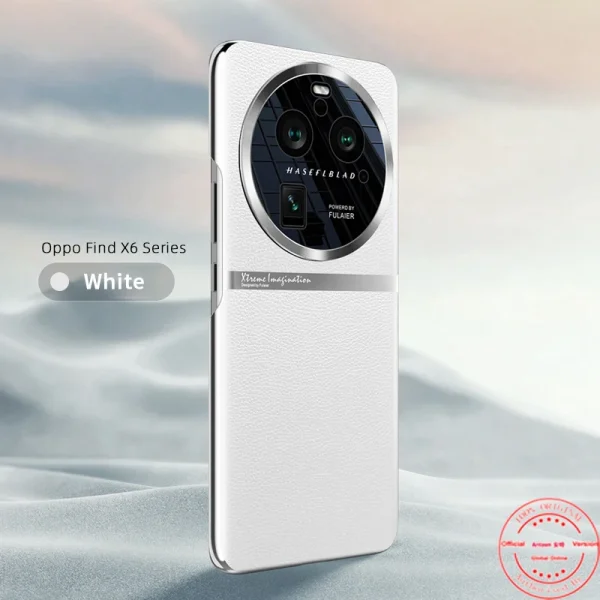 Anteen Luxury Leather Case for Oppo Find X6 Pro Series Lens Protection Cover All-inclusive Business Clear Shockproof Shell 10