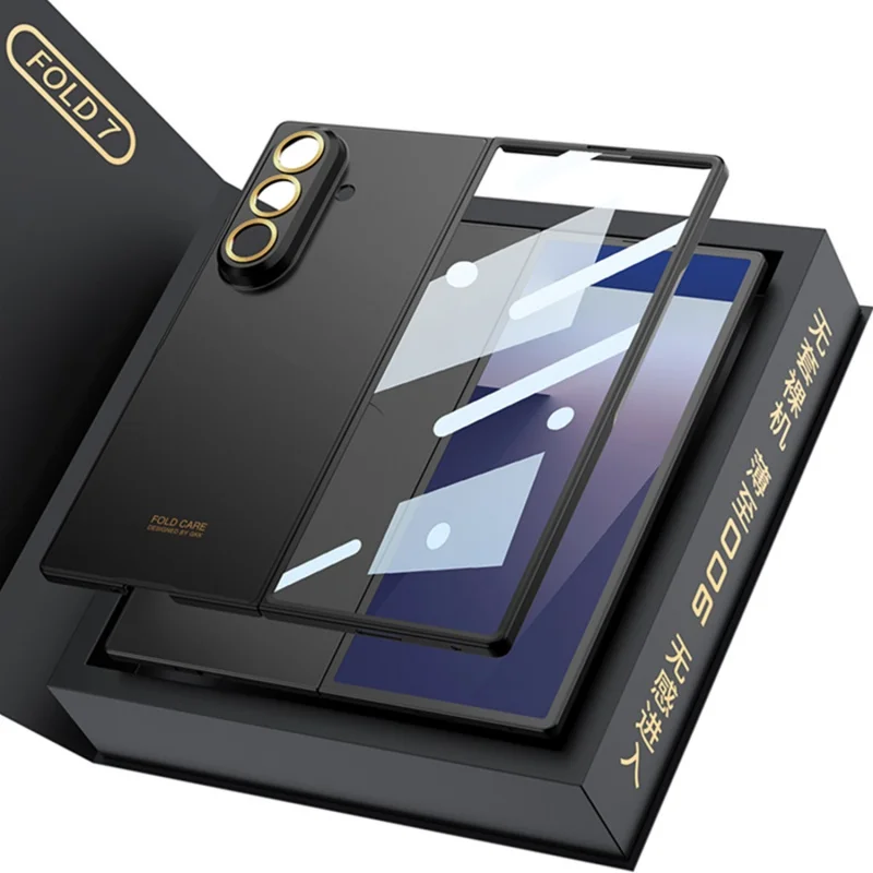 Luxury Fashionable Ultra-thin Phone Case For Samsung Galaxy Z Fold 7 5G With Screen Glass Protect Film Matte Protector Cover 1