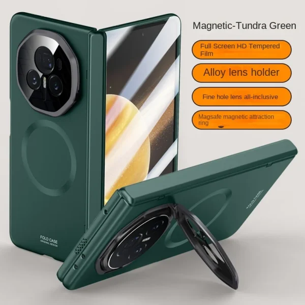 Magsafe Magnetic With Privacy Tempered Glass Flim Full Protect case For Honor Magic V 3 Magic V3 Spring Hinge Holder Cover 10