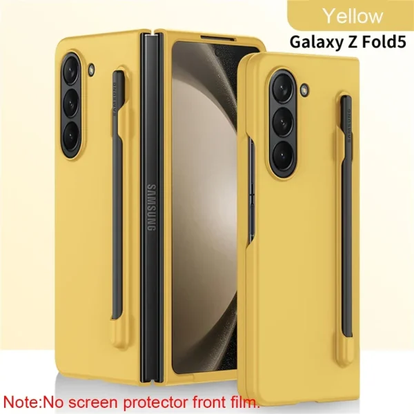 Skin Feel Slim Case for Samsung Galaxy Z Fold 6 5 4 3 with Stylus Pen Slot Holder Plastic Fold Shockproof Protection Hard Cover 9