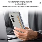 RENGZ With S Pen Silicone Case For Smasung Galaxy Z Fold 7 6 5 4 Pen Slot Shockproof Hard PC Fold5 Fold6 Fold7 Protection Cover 6