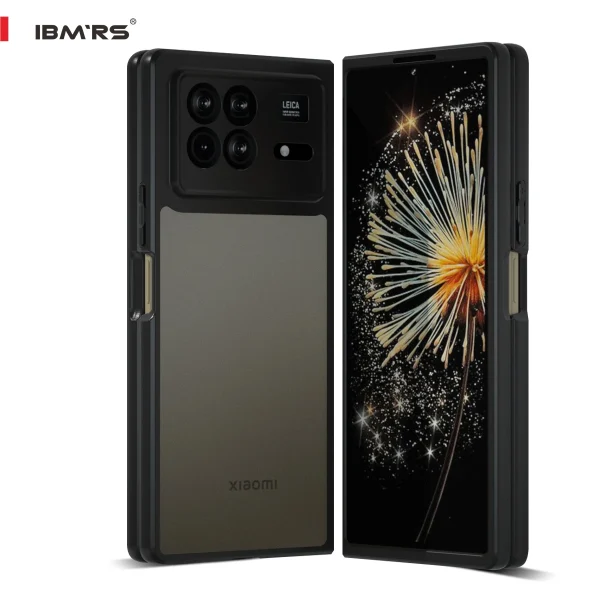 ibmrs for Xiaomi Mix Fold 3 fold Case,Frosted transparent Shockproof Protection Case 7
