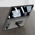 Magnetic Hinge Frosted Leather Stand Case For Xiaomi Mi Mix Fold 2 Fold2 5G Case with Glass Protective Holder Shockproof Cover 1