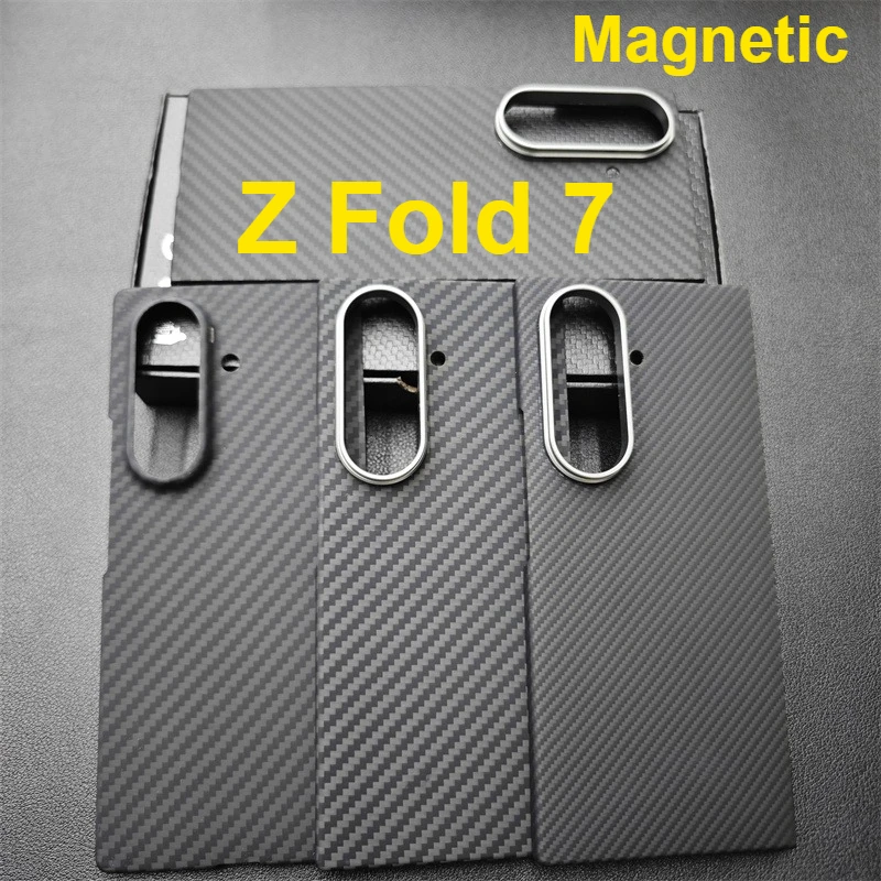 Aramid Magnetic Case For Samsung Galaxy Z Fold 7 Carbon Fiber Cover For Magsafe Case Shell Cover Mobile Phone Accessories 1