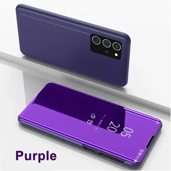 Smart View Mirror Flip Case For Samsung Galaxy A55 A35 A25 A05S A14 A54 A34 A24 5G 4G Cover Stand Fold Capa Fundas Shell Coque 9