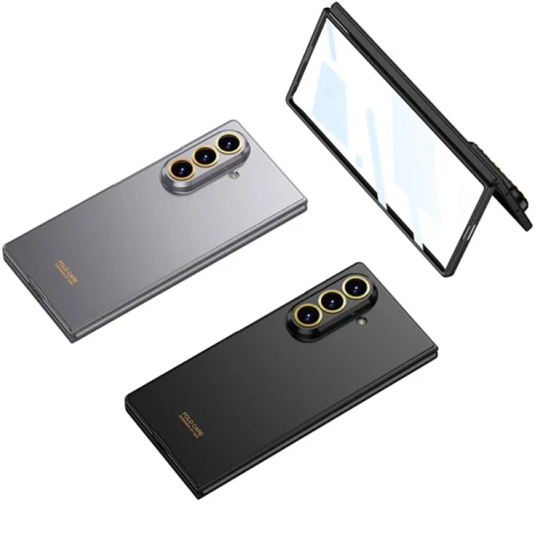 Luxury Fashionable Ultra-thin Phone Case For Samsung Galaxy Z Fold 7 5G With Screen Glass Protect Film Matte Protector Cover 2