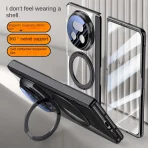 For Honor Magic V5 Case Luxury Plating Magsafe Ring Stand Magnetic Protective Back Cover case For Magic V5 V 5 Full Cover Shell 6