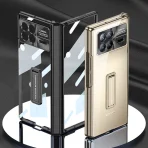 Luxury Plating Transparent Case For Xiaomi Mi Mix Fold 3 2 Fold3 Magnetic Hinge Case with Screen Glass Protective Holder Cover 6