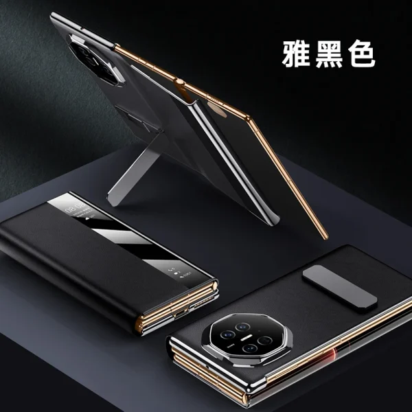 Magnetic Dormancy Luxury Leather Phone Case For HUAWEI Mate XT Rotation Kickstand Cover 9