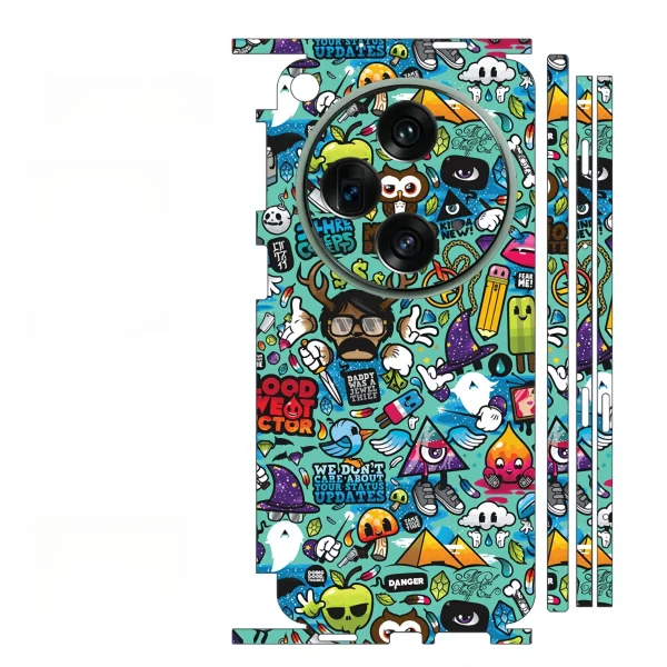 3M Colorful Anti-Scratch Sticker For OPPO Find N5 N3 Back+Hinge +Side Full Cover Film Skin For For OPPO Find N 7