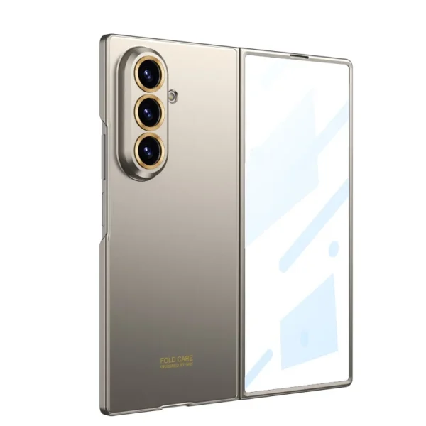 Luxury Fashionable Ultra-thin Phone Case For Samsung Galaxy Z Fold 7 5G With Screen Glass Protect Film Matte Protector Cover 7