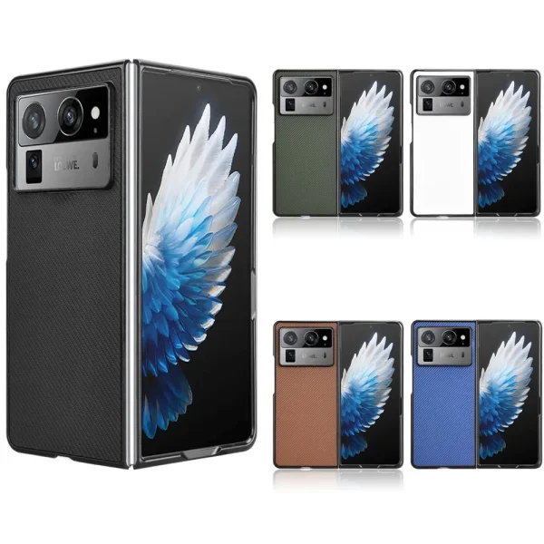 For Tecno Phantom V Fold 2 Case Luxury PU Leather Hard Back Cover ShockProof Case For Tecno Phantom VFold 2 Phone Coque 1