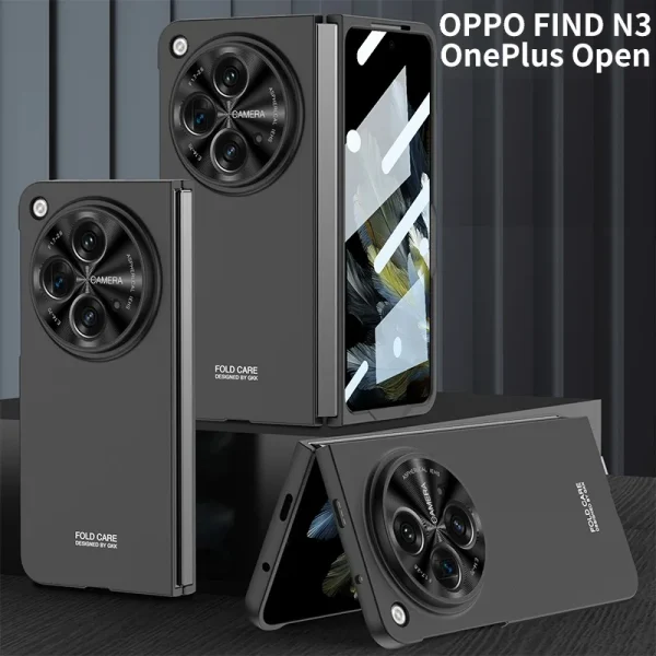 With Pen For Oneplus Open Case Matte Hard Glass Film Screen Protection OPPO Find N3 Cover 8
