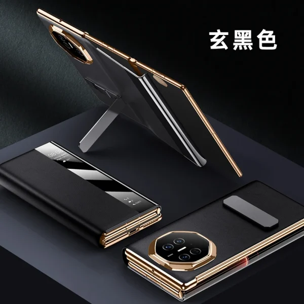 Magnetic Dormancy Luxury Leather Phone Case For HUAWEI Mate XT Rotation Kickstand Cover 8
