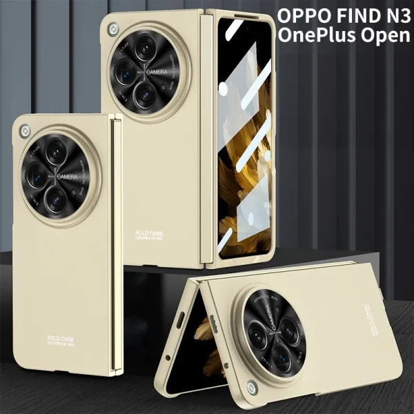 With Pen For Oneplus Open Case Matte Hard Glass Film Screen Protection OPPO Find N3 Cover 7
