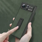 Magnetic Hinge Frosted Leather Stand Case For Xiaomi Mi Mix Fold 2 Fold2 5G Case with Glass Protective Holder Shockproof Cover 4