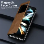 Luxury Leather Folding Case For Xiaomi Mix Fold 2 High-end Business Holster For Mi Mix Fold 2 With Hidden Bracket 5