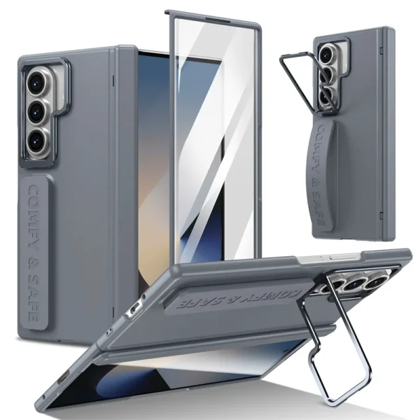 Magnetic Hinge Phone Case For Samsung Galaxy Z Fold 7 3 4 5 6 Screen Glass Protection Retractable Storage Pen Slot Holder Cover 8