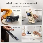 For Honor Magic V5 Case Luxury Plating Magsafe Ring Stand Magnetic Protective Back Cover case For Magic V5 V 5 Full Cover Shell 3