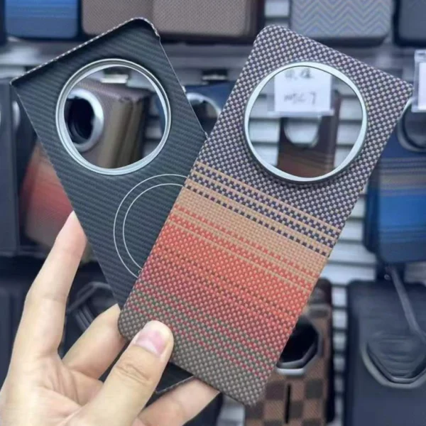 Real Aramid Carbon Fiber Protective Case for OPPO Find N5 AI 5G Smartphone Folding Screen Ultra-thin Cover Magsafe Charge Funda 11