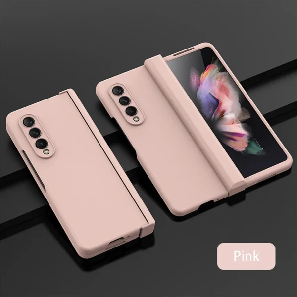 Ultra Thin Folding Shockproof Case For Samsung Galaxy Z Fold 4 6 Fold4 Fold3 Fold 5 360 Full Protection Candy Color Hard Cover 14