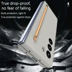 RENGZ With S Pen Silicone Case For Smasung Galaxy Z Fold 7 6 5 4 Pen Slot Shockproof Hard PC Fold5 Fold6 Fold7 Protection Cover 5