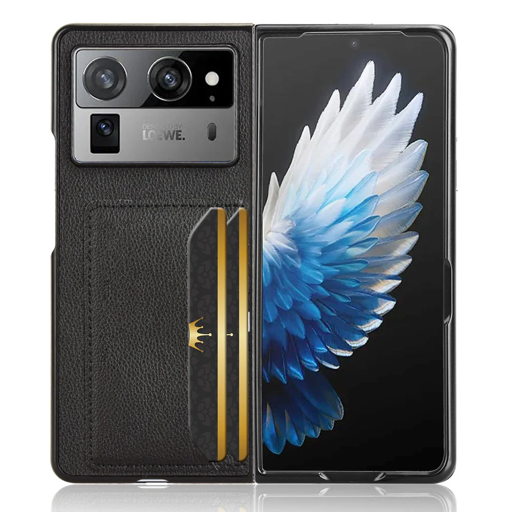 For Tecno Phantom V Fold 2 Case Luxury PU Leather Card Slots Hard Back Cover Case For Tecno Phantom VFold 2 Phone Case 2