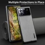 Luxury Leather Frosted Tree Pattern Phone Case for Xiaomi Mix Fold 3 Fold 2 Fold 4G 5G Cute Hard PC Frame Folding Cover 5
