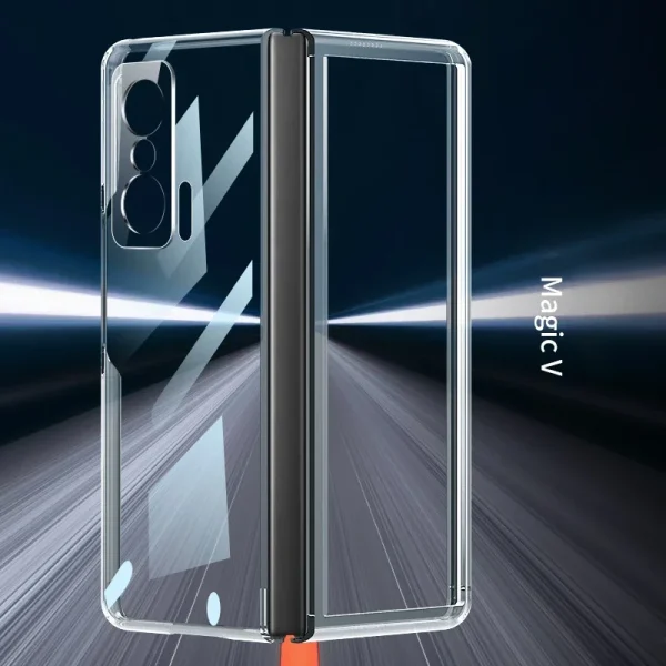 For Honor Magic V2 5G Case Clear Transparent  Front Back Cover For Honor Magic V VS Phone Case Shockproof Protection Cover Shell 1