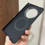 Magnetic Real Aramid Carbon Fiber Hinge Phone Case Cover On For Huawei Honor Magic V3 V5 5G Global Fold MagicV5 V 3 5 Magsafe 5