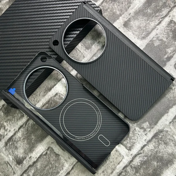 Magnetic 600D Aramid Carbon Fiber Hinge Phone Case On For One Plus Oneplus Open Fold 5G OneplusOpen 256/512/1TB Magsafe Macsafe 1