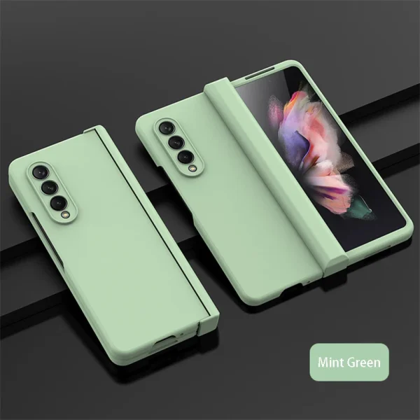 Ultra Thin Folding Shockproof Case For Samsung Galaxy Z Fold 4 6 Fold4 Fold3 Fold 5 360 Full Protection Candy Color Hard Cover 10