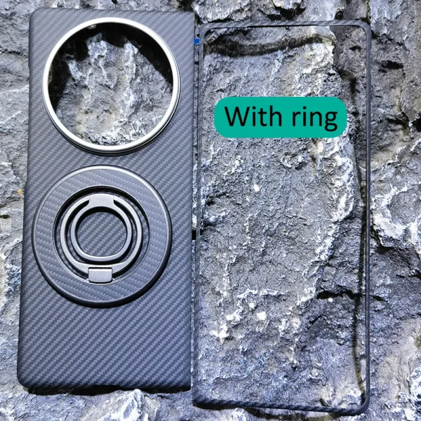 Compatible For Magsafe Magnetic Wireless Charging Carbon Fabric Fiber Aramid Case For For vivo X Fold5 14