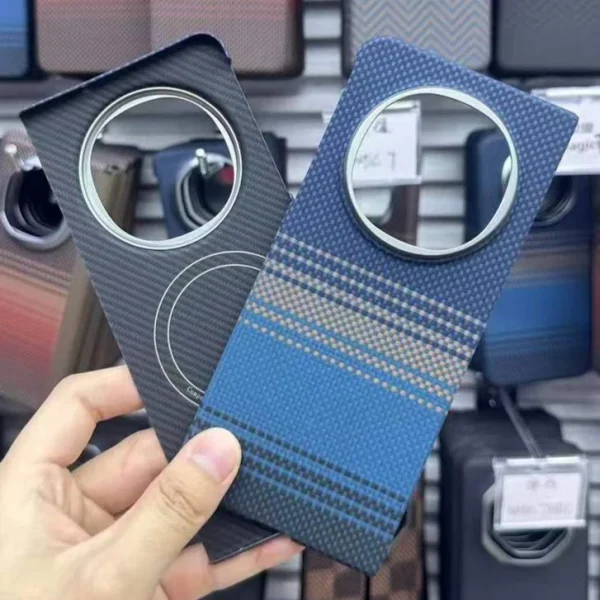 Real Aramid Carbon Fiber Protective Case for OPPO Find N5 AI 5G Smartphone Folding Screen Ultra-thin Cover Magsafe Charge Funda 12
