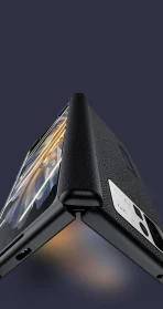 Genuine Leather For Xiaomi Mix Fold 2 Case Magnetic Bracket Hinge Protective Film Screen Cover 5